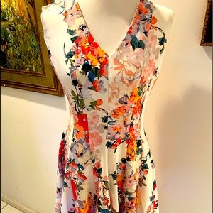 Just Taylor Floral Fit & Flare Sleeveless Dress 12